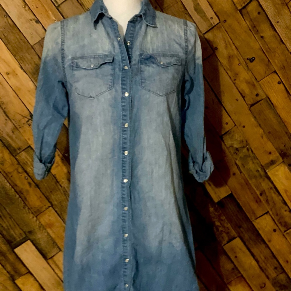 Buddy Basics Button Up Denim Dress